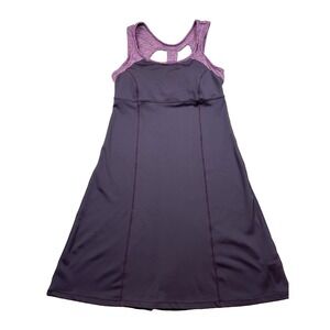 PrAna Dress Womens Purple Racerback Built-In Bra‎ Pocket Stretch Activewear Yoga